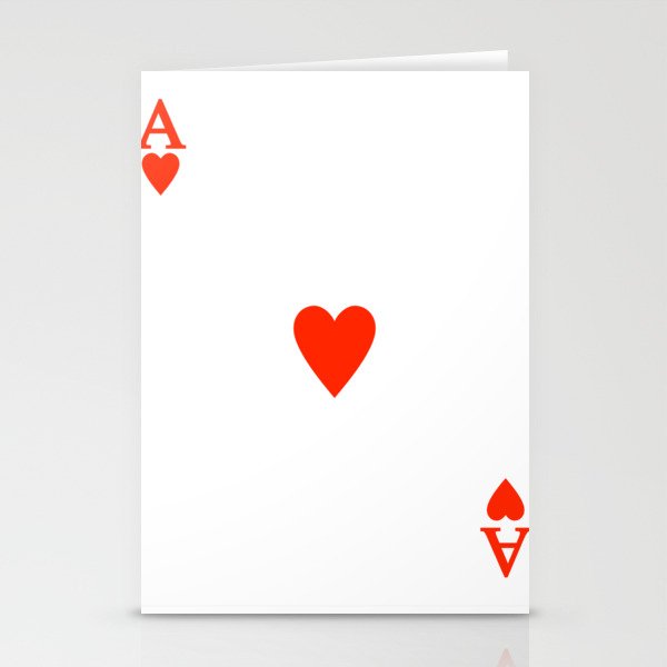 Ace Of Hearts Costume Halloween Deck Of Cards Playing Card Stationery Cards By Gomeans Society6