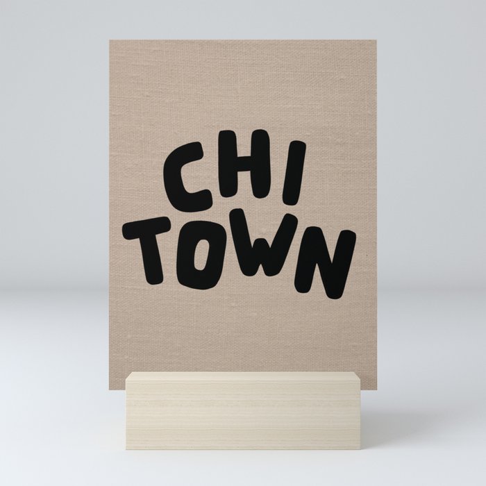 Chi Town Linen Brown Mini Art Print