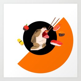 I Love Sushi Art Print