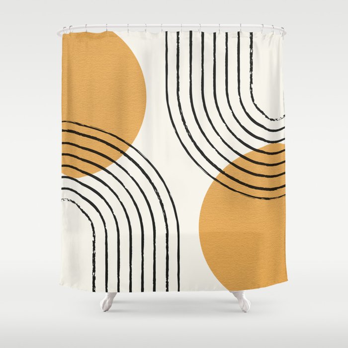 Sun Arch Double - Gold Shower Curtain