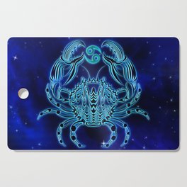 Astrology Horoscope Cancer Zodiac Blue Cutting Board