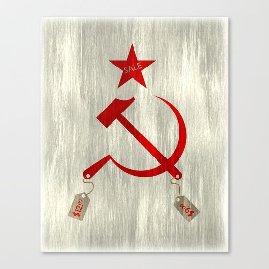 Communism vs. Capitalism Canvas Print