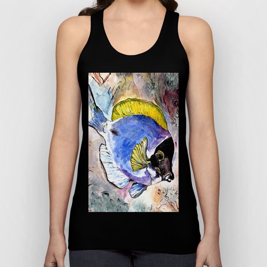 fish with yellow fin Unisex Tank Top
