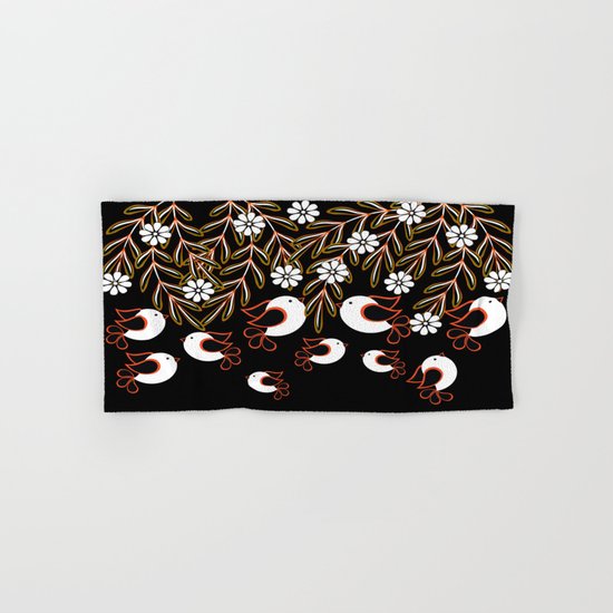 white birds Hand & Bath Towel