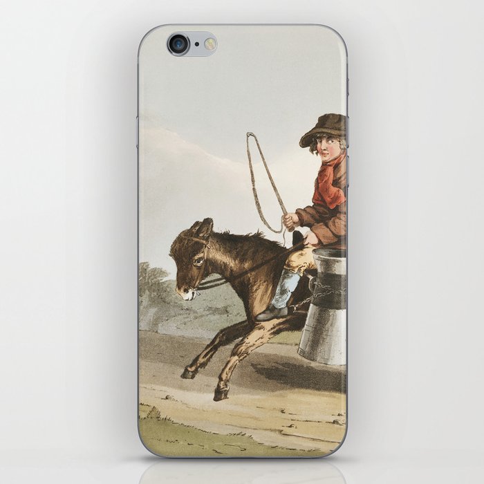 19th century in Yorkshire life man on a horse iPhone Skin