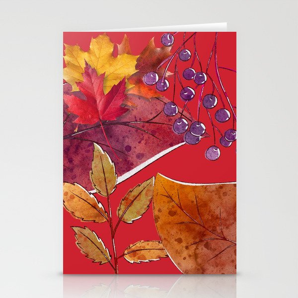 Fall Foliage Art Prints Stationery Cards