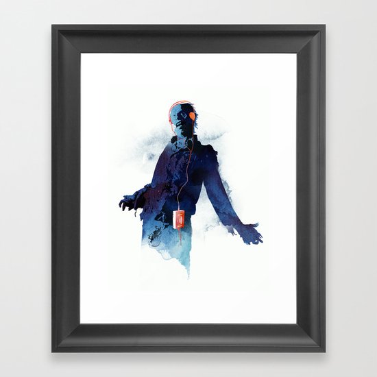 The Walkman Dead Framed Art Print