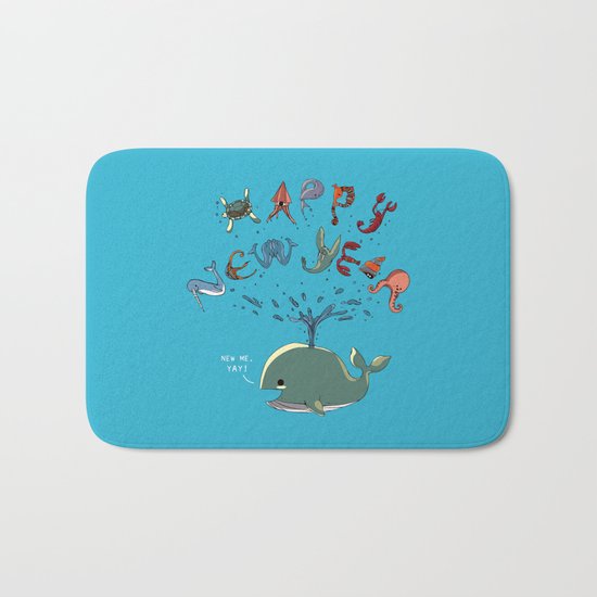 Happy New Year! Bath Mat