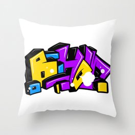 graffiti Throw Pillow
