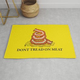 Don't Tread On MEAT Gadsen Flag Rug