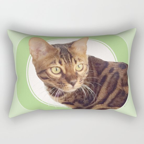 Boris the cat - Boris le chat Rectangular Pillow