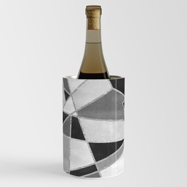 Abstract Color Block Watercolor Mosaic Wine Chiller