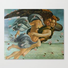Sandro Botticelli - Zephyrus and Chloris (Birth of Venus) Canvas Print