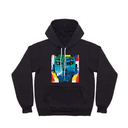 Afro Abstract woman face Hoody