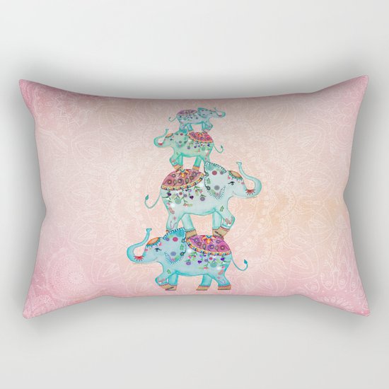 LUCKY ELEPHANTS Rectangular Pillow