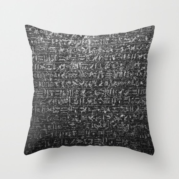 Hieroglyphs, Logographic Writing System Throw Pillow