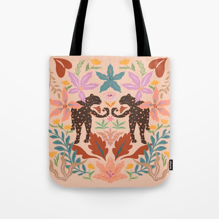  Blush Whimsical Garden Tote Bag
