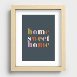 Home Sweet Home Recessed Framed Print