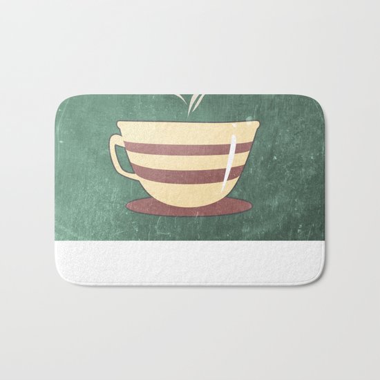 Coffee is love illustration Bath Mat