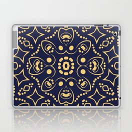 Pattern purple gold Laptop Skin