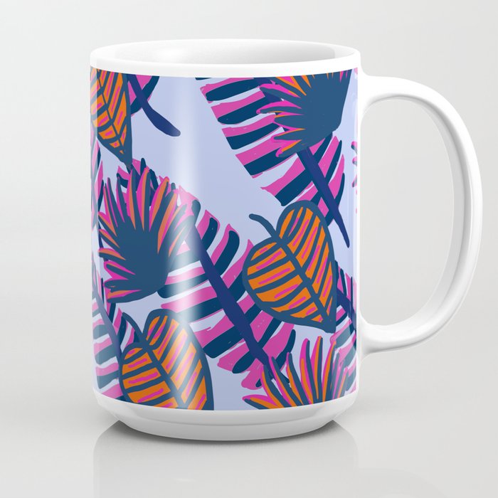 Tropical Leaf Clear Coffee Mug - Floradise
