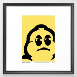 Angry Michelin Framed Art Print