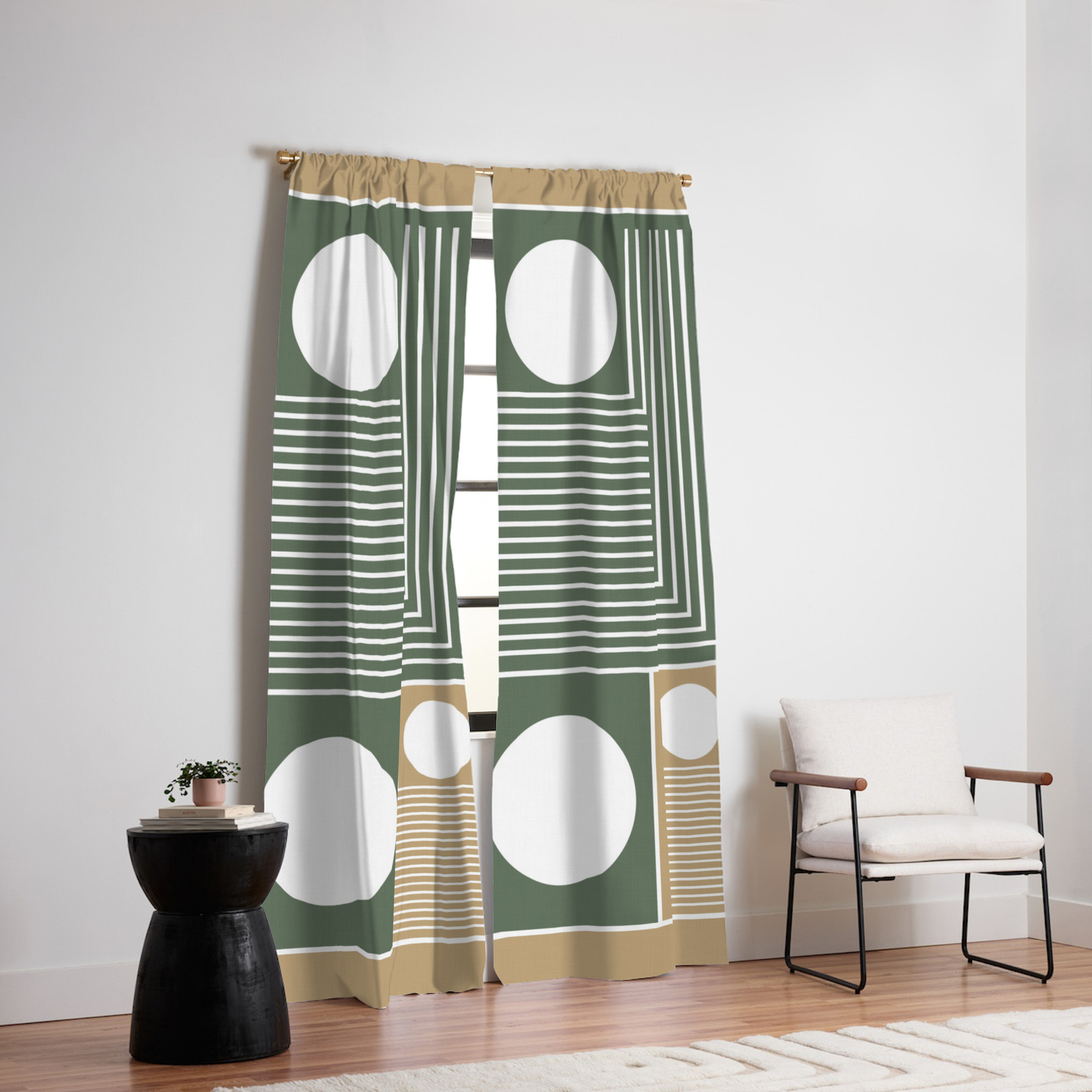 Stylish Geometric Abstract Blackout Curtain By Thisisbyn Society6