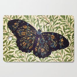 Vintage Butterfly William Morris Victorian Remix Cutting Board