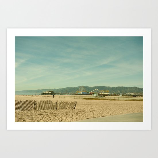 santa monica Art Print