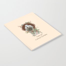 DOG LOVER CHRISTMAS GREETINGS Notebook