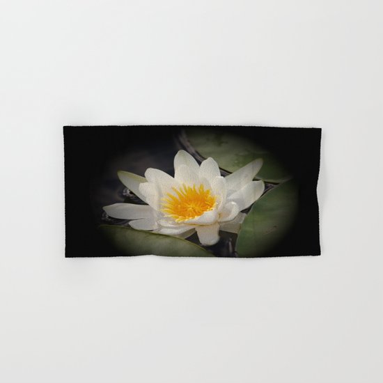 White Waterlily Hand & Bath Towel