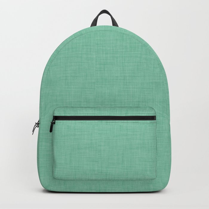 plain green backpack