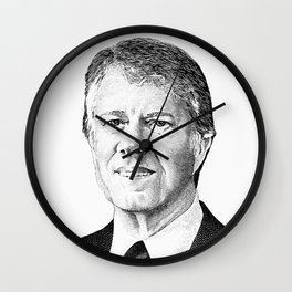 President Jimmy Carter Graphic Wall Clock