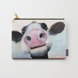 Nosey Cow ' HEY! HOW'S IT GOIN'? ' by Shirley MacArthur Carry-All Pouch