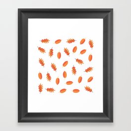 Thanksgiving Autumn Leaf  Framed Art Print