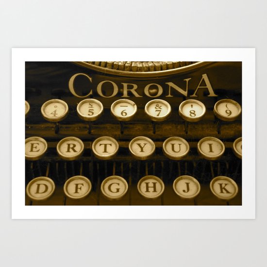 Corona Typewriter Art Print