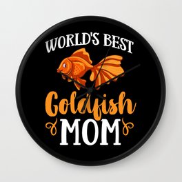 Goldfish Oranda Tank Food Bowl Aquarium Wall Clock