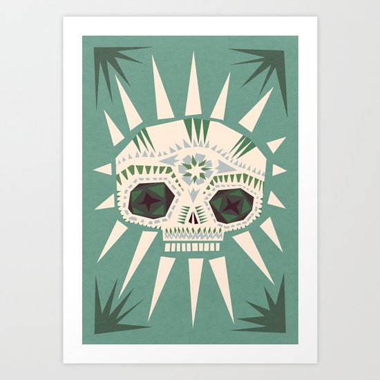 Sugar skull II Art Print