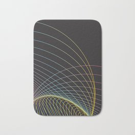 Reverb Bath Mat | Colorful, Movement, Waves, Digital, Simple, Vibrant, Lines, Graphicdesign 