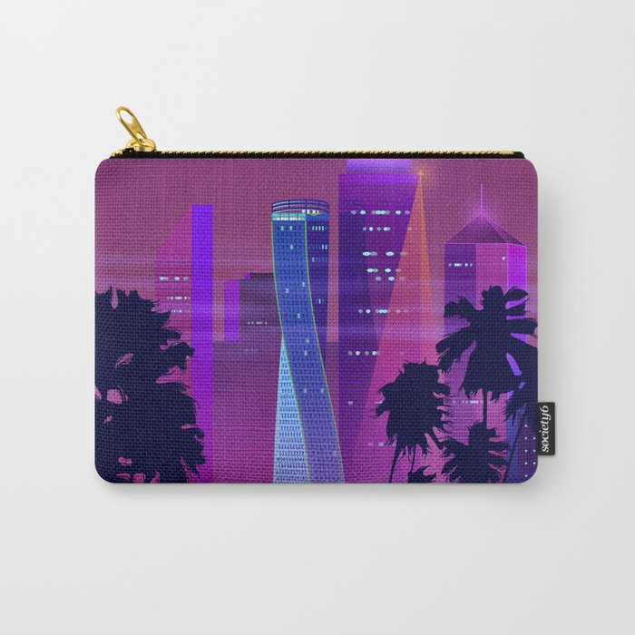 Synthwave Neon City #25: Vice city Carry-All Pouch