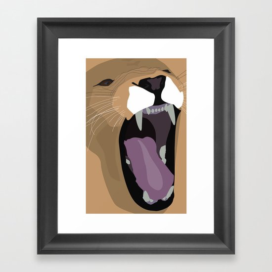Fluffy Framed Art Print