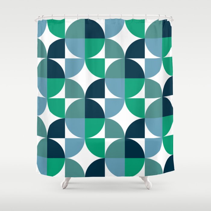 Geometric modern minimalist pattern Shower Curtain
