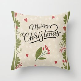 Vintage Christmas Throw Pillow