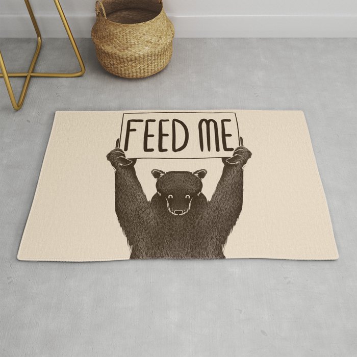 Feed Me Bear Rug