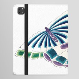 Vintage Watercolor Butterfly Japanese Painting iPad Folio Case