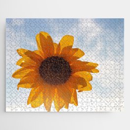 Sunflower Face in the Sky Jigsaw Puzzle