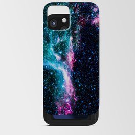 Starry Colorful Nebula iPhone Card Case