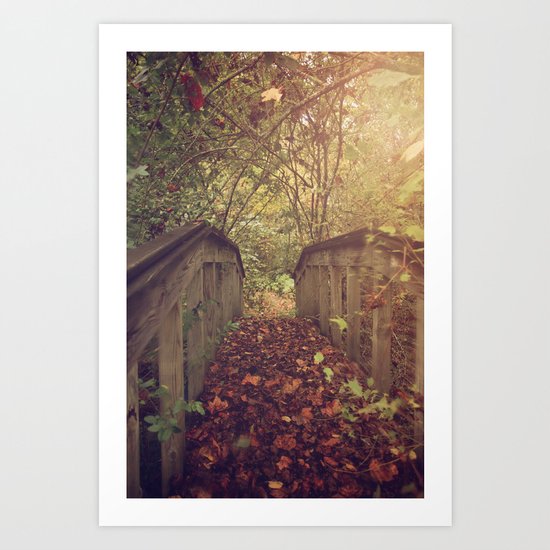 Autumn Bridge Art Print