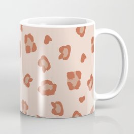 Modern Abstract Terracotta Leopard Spots Decor Coffee Mug