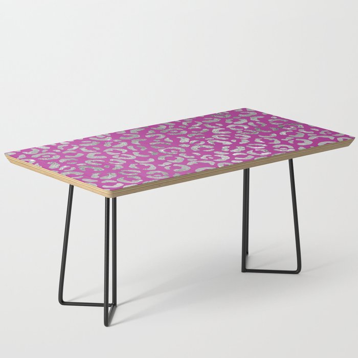 Purple Glam Leopard Print 01 Coffee Table